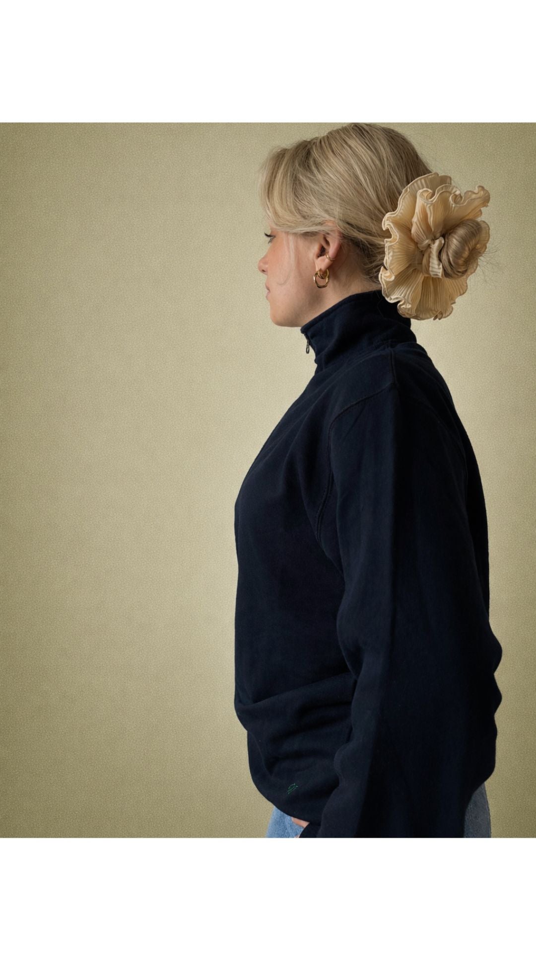 Half-Zip Sweatshirt Blue The Wildest Fig