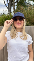 Baseball Cap Corduroy "Wildest" Light Blue on Navy Blue The Wildest Fig